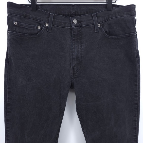 Levi's Mens Jeans 511 Slim Fit 36x32 Black Faded Denim Stretch Casual - Picture 2 of 11